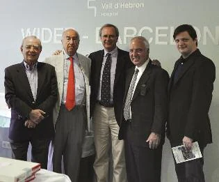 Visita quirófanos: Montori, Armegol-Miró, Costamagna, Ponski y Galvao.