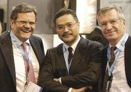 Dimitri Coumaros, Kiyokazu Nakajima y Jean Escourrou