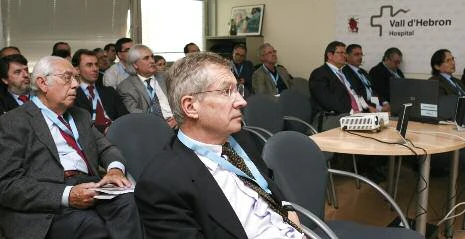 Vídeo transmisión desde el Institut de Recerca. Aspecto de la sala.