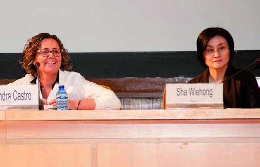 Sandra Castro (Barcelona) y Sha Weihong (R.P. China).