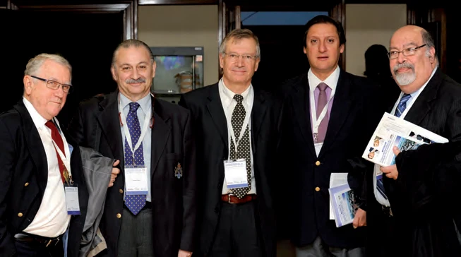 Franz Reuter, Eduardo Segal, Jean Escourrou, Luís Carlos Sabbagh y Roberto Foguel.