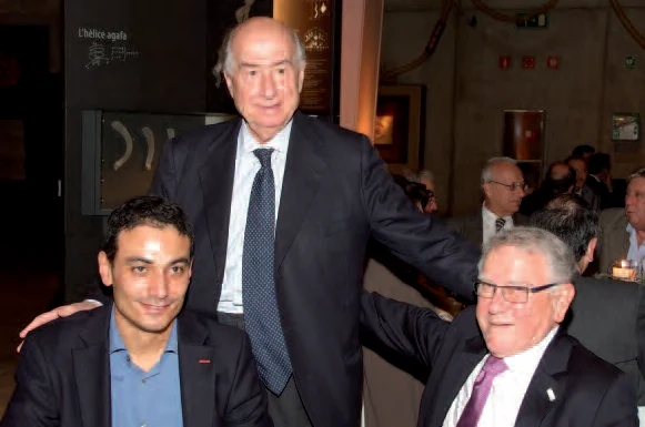 Monder Abu Suboh, J.R. Armengol-Miró y Franz Reuter.