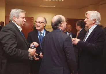 Louis de Giau, Felipe Martínez Alcalá, Jaume Boix y Joan Mª Pou.