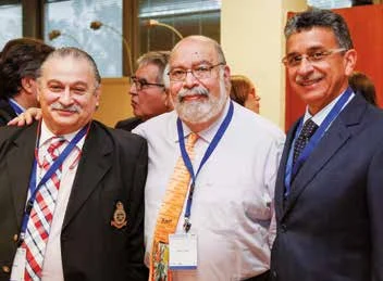Eduardo Segal, Roberto Foguel y Campo Elías Lindado.