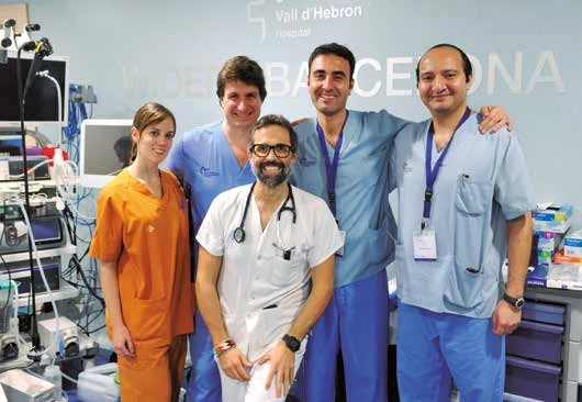 Elizabeth Atencia, Jordi Armengol, Miquel Masachs, Mario Pascasio y Serafín Alonso (de blanco).