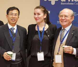Liu Bing-Rong, Seda Dzhantukhanova y Alberto Montori.