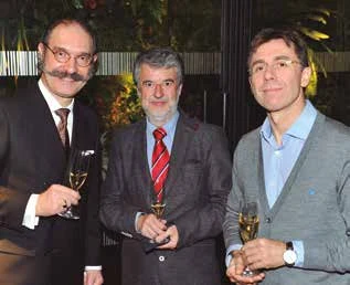 Guillermo Cacho, Emilio de la Morena y Jesús Espinel.