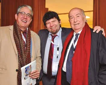 Leonardo Sosa, Michel Diana y José Ramón Armengol-Miró.