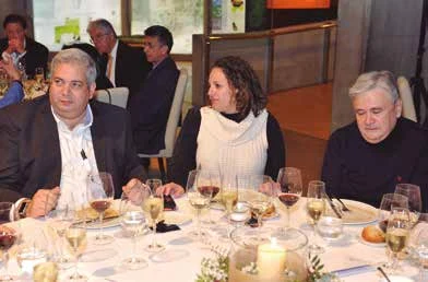 Louis de Giau con su mujer y Eduardo Piñeiro.