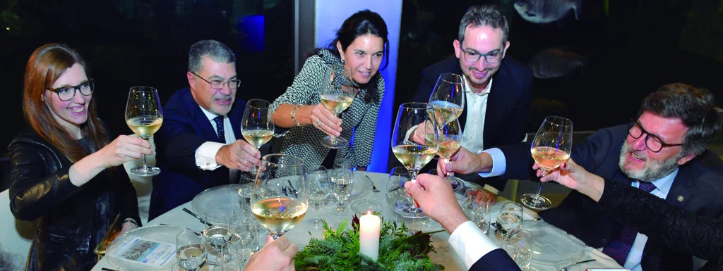 Elena Zucchi, Giuseppe Galloro y su esposa, Santi Mangiafico y Alberto Ferreres