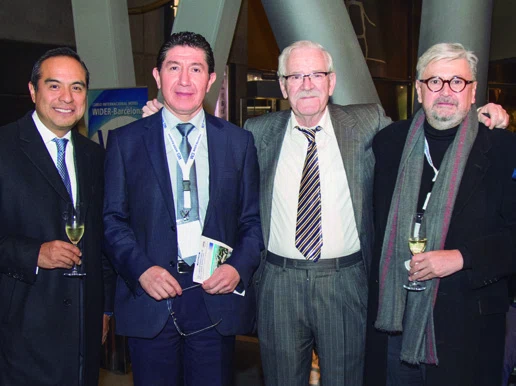 Fernando Rojas, Francisco Valdovinos, Manuel Morales y Eduardo Piñeiro