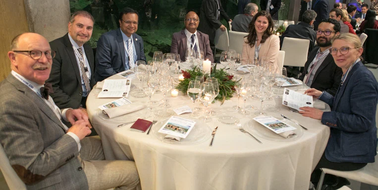 Maria Bergström, Jorge Arroyo con su esposa, Rajesh Gupta, Suvranu De, Mohamed Al Haddad y Per Ola-Park