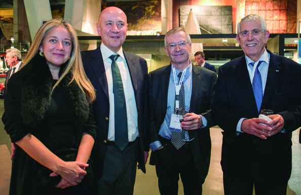 Senol Carilli con su esposa, Jean Escourrou y Mohamed El-Khattabi
