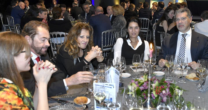 Elena Zucchi, Maurizio Zilli, Rita Conigliaro y Giuseppe Galloro con su mujer