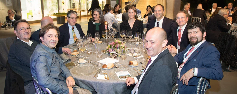 Ferrán Solana, Pablo de la Torre, Leonardo Sosa y su mujer, Milutin Bulajick y su mujer, Sergey Kashin, Michele Diana y Guillermo Domínguez