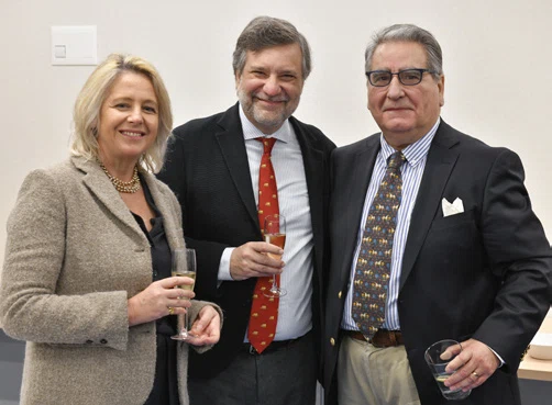 Mariano Giménez con su mujer y Roque Sáenz Fuenzalida
