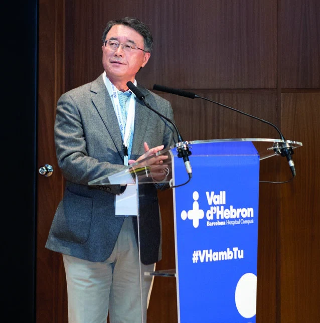 Dongki Lee en el momento de su intervención.