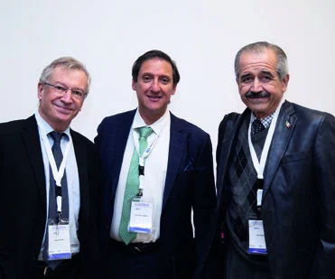 Jean Escourrou, Luis Carlos Sabbagh y José Córdova.
