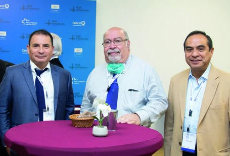 Pedro Larrea, Roberto Fogel y Fernando Rojas.