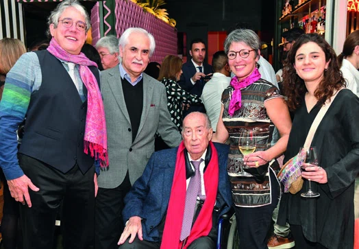 Sosa, Ortiz, señora de Sosa, Julieta Martinelli con Armengol Miró.